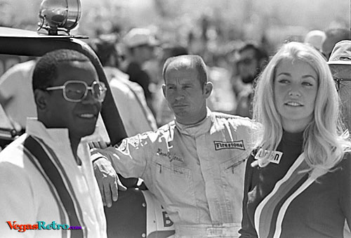 Flip Wilson and Parnelli Jones at the Mint 400 1970