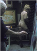 Photo of Janet Boyd being modeling for a Julian Ritter painting