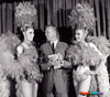 Photo of Mel Larson with Silver Slipper showgirls 1968