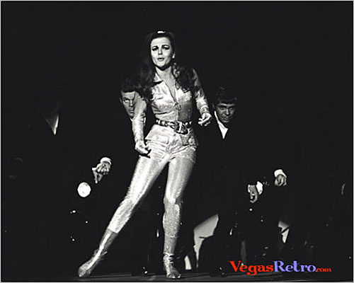 Photo of Ann Margret on stage in Las Vegas 1967