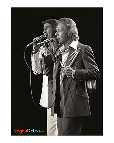 The Righteous Brothers on Las Vegas stage 1975
