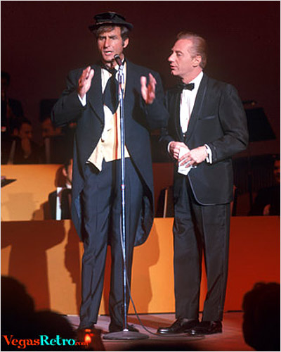 Photo of Sid Caesar live on stage in Las Vegas in 1967