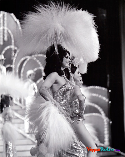 Folies Bergere Showgirls on stage at the Tropicana Hotel