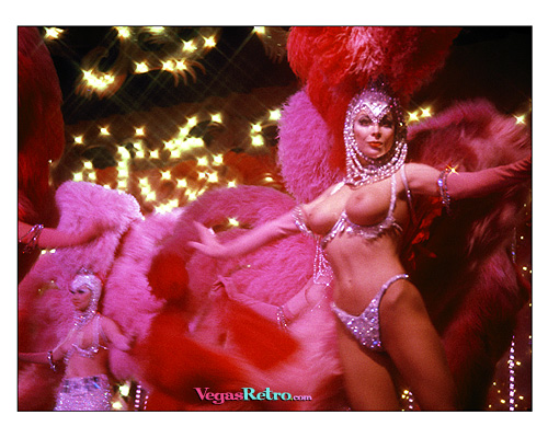 Photo of Angleique Pettyjohn, star showgirl in "Vive Paris Vive" show