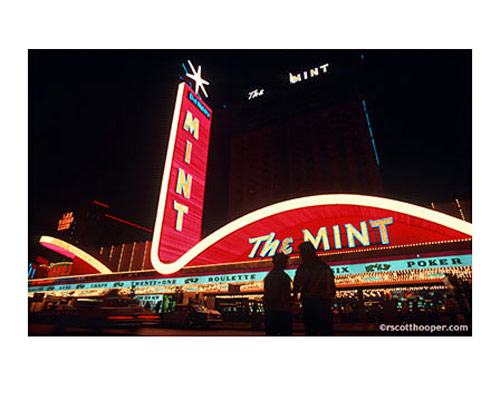 Photo of the Mint Hotel in downtown Las Vegas 1980's