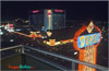 Photo of the Las Vegas Strip from Dunes Hotel at night, circa 1983