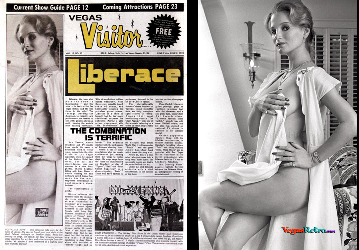 Photo of Alice Friedland AKA Alexis on the Vegas Visitor Cover 