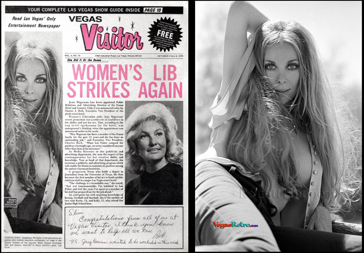Angelique Pettyjohn photo on the VEGAS VISITOR cover