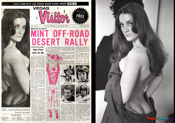 Photo of Cathi Laci on the Vegas Visitor cover 3/20/70