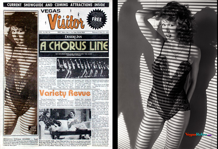 Photo of Deborah Denomme' on the Vegas Visitor cover