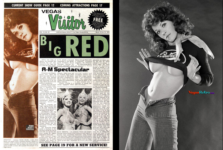 Photo of Deirdre Rhodes on the Vegas Visitor Cover