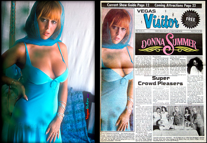 Eva Courtoy on the Vegas Visitor cover April 6, 1978