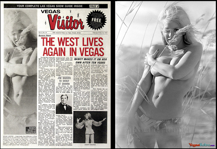 June Wilkinson on the cover of the Vegas Visitor