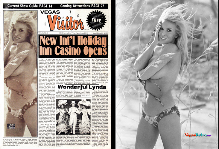 June Wilkinson on the Vegas Visitor cover