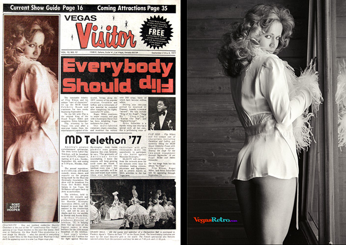 Marilyn Chambers on the Vegas Visitor Cover