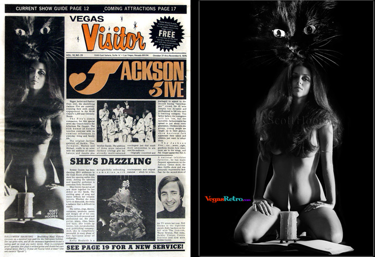 Photo of Marji Vickrey on the Vegas Visitor cover