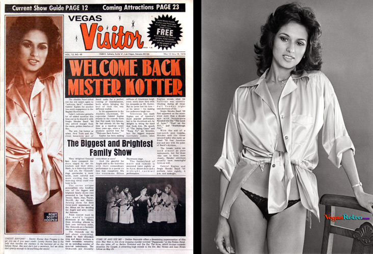 Norma Jean Fregeau photo on the Vegas Visitor Cover