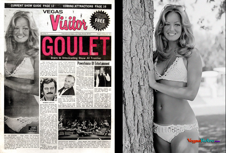 Susan Anton on the Vegas Visitor Cover in August 1973