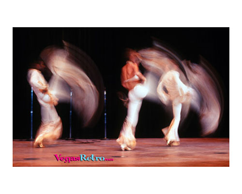 Image of dance troupe on Las Vegas stage