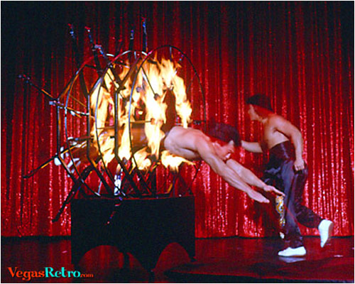 Photo of Hsiung brothers acrobats from "Beyond Belief" show in Las Vegas