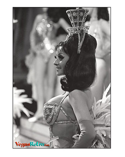 B&W Photo of Famous Tropicana Showgirl Joyce Grayson