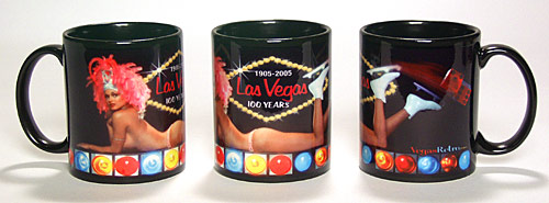 Las Vegas Showgirl ceramic mug