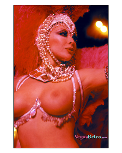 Image of topless Showgirl from "Vive Paris Vive" show in Las Vegas