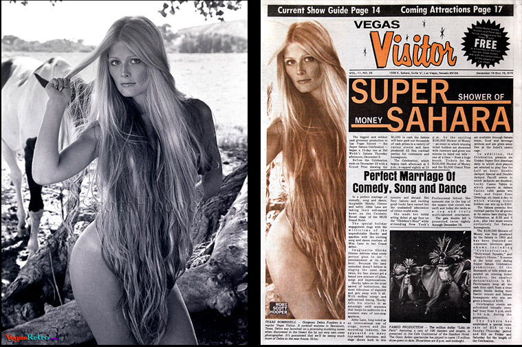 Debra Jo Fondren on the Vegas Visitor cover December 10, 1976
