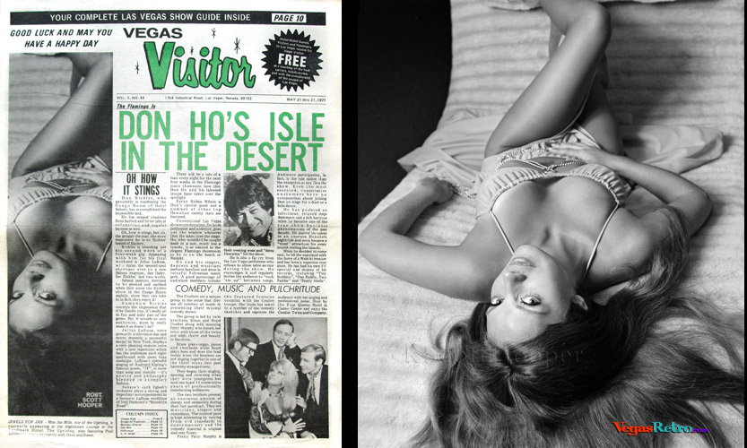 Photo of Jan Mills on the Vegas Visitor Cover