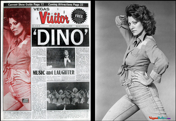 Melissa Taylor on the Vegas Visitor cover Nov 16, 1979