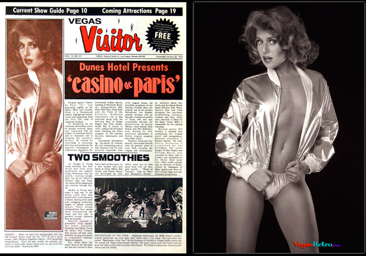 Playmate Pam Zinszer on the Vegas Visitor Cover