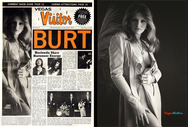 Sherri Krizner on the Vegas Visitor cover 3/8/74